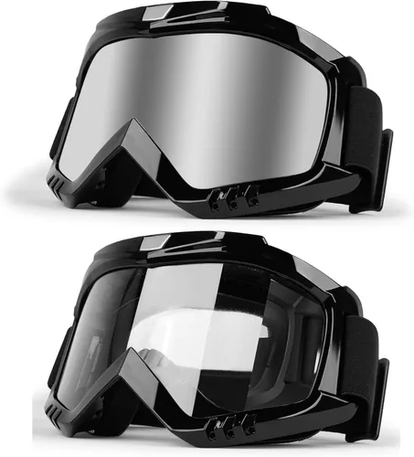 Miniatura 15 de Gafas de Motocross – Gafas MX para ATV, Motocicleta, Snowboard, Dirtbike y Deportes de Motor – Antiniebla, UV400, Antiarañazos, A Prueba de Polvo