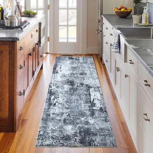Miniatura 43 de Rugcomf Alfombra de pasillo de 2 x 6 pies, lavable, bohemio, suave, antideslizante, no desprende pelusa, lana sintética, estilo vintage para cocina