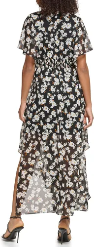 Miniatura 4 de Karl Lagerfeld Paris Womens Floral V-Neck Dress