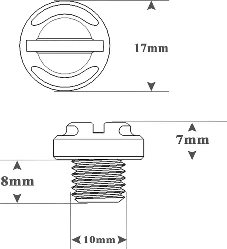 Miniatura 5 de 4 tapones para agujeros de espejo rojo para motocicleta, 2 regulares+2 reversas M10x1.25 (rojo, M10>2 regular + 2 reverso)