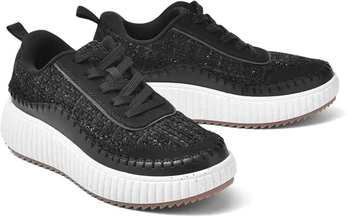 Miniatura 3 de DREAM PAIRS Zapatos deportivos gruesos para mujer, cómodos, informales, con plataforma, a la moda