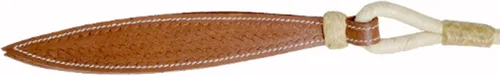 Miniatura 5 de Cuerda de cuero crudo blanca y nudos naturales de piel cruda, tachuela de caballo trenzada a mano, cuerda de rancho Romal Romel Ranch, 8.5 pies, 52