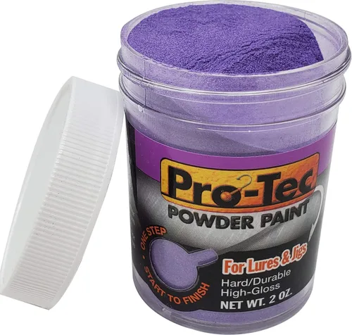 Miniatura 33 de Pro-Tec Pintura en Polvo para Jigs y Señuelos, Pintura para Señuelos de Pesca de Cabeza de Jig Resplandor verde brillante