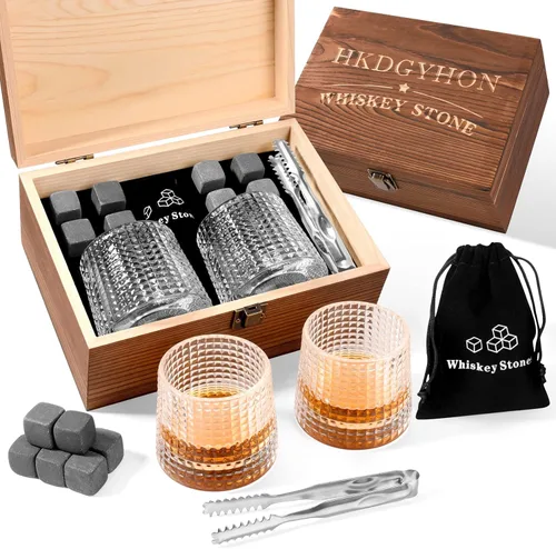 Regalos de cumpleaños para hombres, juego de regalos de piedras de whisky para el día del padre, Navidad, el mejor regalo para hombres, papá,
