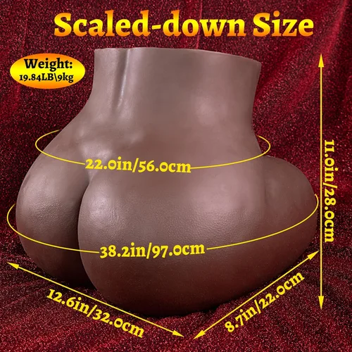 Miniatura 8 de Hipgaga Muñeca Sexual Negra Masturbador Masculino Muñeca Realista de Bolsillo Juguetes para Adultos, 20 Lb Muñecas Sexuales de Tamaño Completo