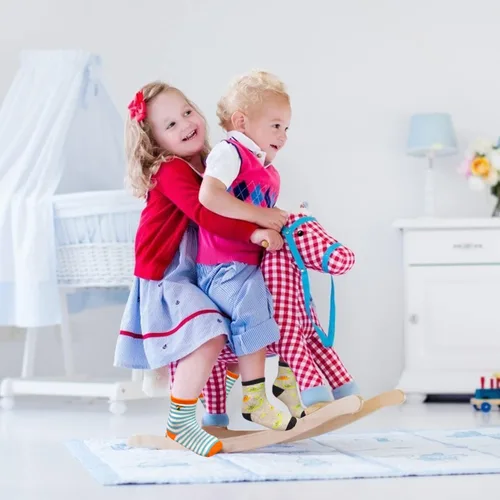 Miniatura 10 de Tphon Calcetines para niños pequeños con empuñaduras, 12 pares de calcetines antideslizantes de algodón para niños y niñas de 1 a 7 años