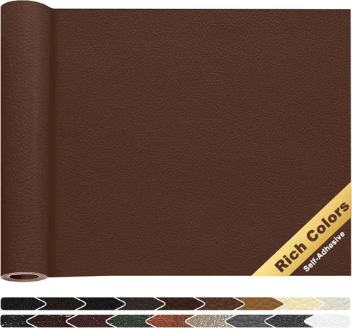 Miniatura 26 de KING MOUNTAIN Cinta de reparación de cuero, 16 x 60 pulgadas, gris, autoadhesiva, impermeable, ecológica