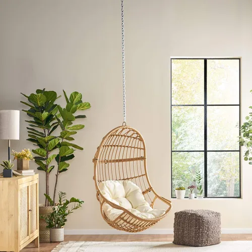 Miniatura 3 de Christopher Knight Home Hamaca/columpio, marrón claro + beige