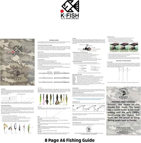 Miniatura 9 de Juego de combinación de pesca de peces K aparejados y listos. Caña compacta de 3 secciones de 66.9 in 5 pies 7 pulgadas, caja de aparejos y aparejos
