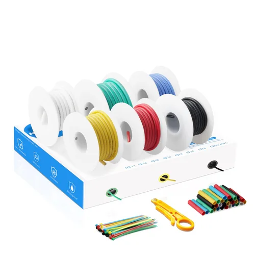 Miniatura 13 de Cable eléctrico 4 AWG calibre 4 UL1015, longitud de 19.7 pies (9.84 pies negro y 9.84 pies rojo), cable de cobre estañado, adecuado para sistemas