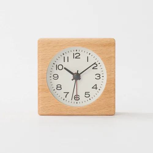 Miniatura 5 de Muji Reloj digital con alarma, pequeño, blanco