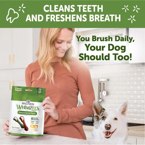 Miniatura 6 de Whimzees Wellness - Paquete variado de golosinas dentales para perros, masticables naturales, tamaño mediano, (28 unidades)
