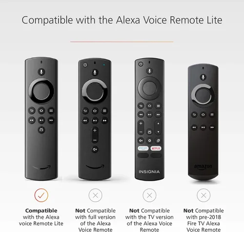 Miniatura 6 de Funda hecha para Amazon Remote Cover Case, para Alexa Voice Remote Lite Negro