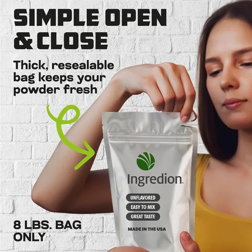Miniatura 4 de Bolsa a granel con aislamiento de proteína de guisante premium sin OMG (8 lb)