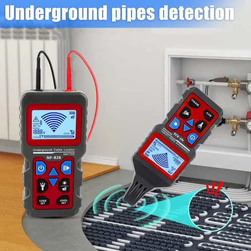 Miniatura 3 de NF-826 Probador de Cable Subterráneo Localizador de Circuitos Detector de Tubería de Metal Herramienta de Rastreador de Alambres Detecta