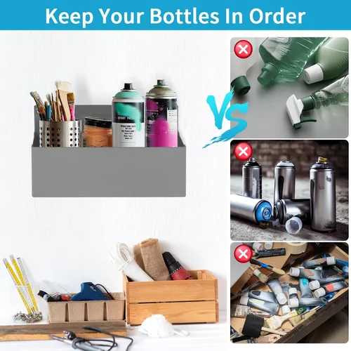 Miniatura 5 de Soporte Magnético para Latas de Aerosol en Spray, Soporte Magnético para Botellas de Caja de Herramientas, Estante de Almacenamiento para Caja