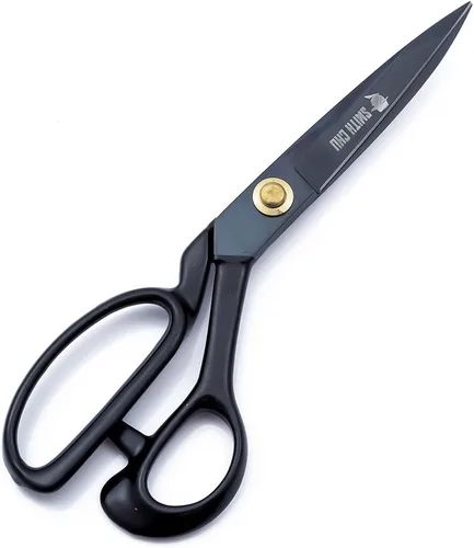 SMITH CHU Tijeras de costura, tijeras de sastre resistentes para tela, cuero, materias primas, confección, tijeras de tapicería profesionales para