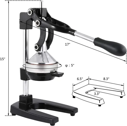 Miniatura 3 de exprimidor de cítricos de grado comercial, exprimidor manual de exprimidor de cítricos, exprimidor de zumos de frutas, exprimidor de limones