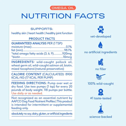 Miniatura 6 de Native Pet Aceite Omega para perros – Suplementos de aceite de pescado para perros de 8 onzas y 3 masticables grandes de yak para perros Queso