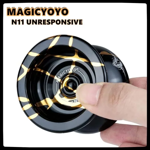 Miniatura 2 de MAGICYOYO Yoyos N11 Professional Unresponsive, paquete de 2 unidades – K2 Crystal Responsive Yoyo para niños, Yoyo de aleación de metal Pro Yoyo
