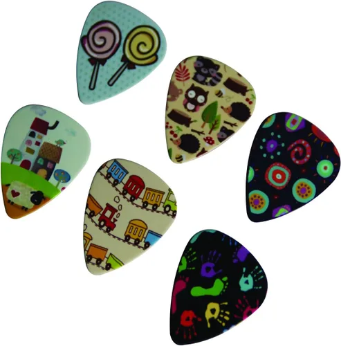 Miniatura 7 de Bonitas púas de guitarra de superhéroe para niños y niñas Lindas púas de guitarra para niños y niñas