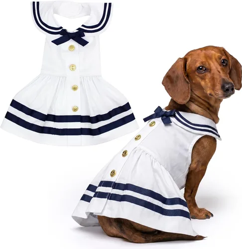 Miniatura 55 de Parisian Pet Chambray - Vestido para perro - Ligero sin mangas para perro, niña, talla XS Chambray en general