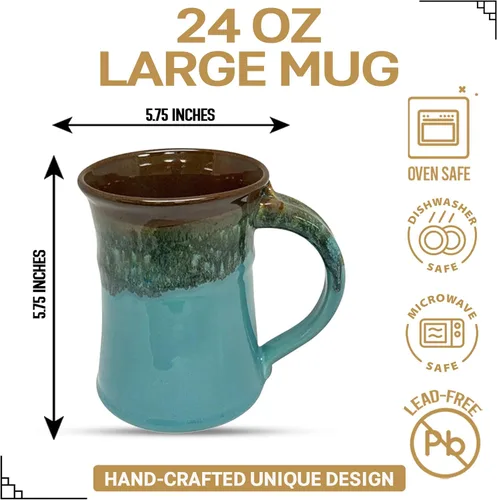 Miniatura 2 de Clay in Motion - Taza grande (Ocean Tide)