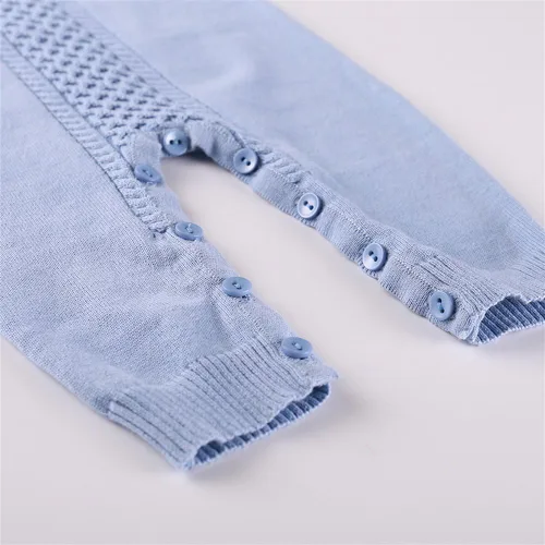 Miniatura 6 de Mameluco de punto con cuello de Peter Pan para bebé, ropa de una sola pieza, overol de ropa de bebé