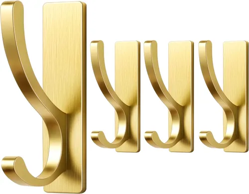 Miniatura 8 de pickpiff Ganchos adhesivos de pared para toallas, gancho adhesivo resistente (13 libras), colgador para puerta, baño, dormitorio, armario