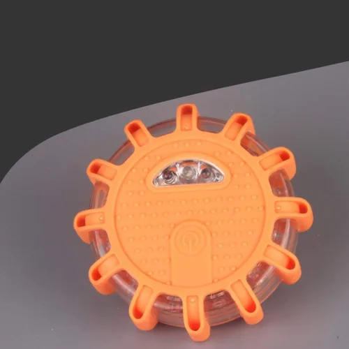 Miniatura 5 de OSALADI A prueba de golpes impermeable LED luces de carretera intermitente luz de advertencia en carretera luz de seguridad disco de emergencia