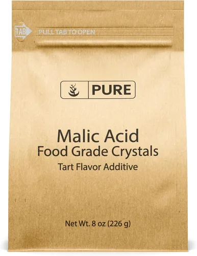 Miniatura 5 de PURE ORIGINAL INGREDIENTS Cristales de grado alimenticio de ácido málico (1.5 libras), sabor agrio