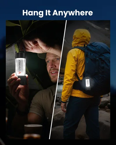 Miniatura 4 de ETENWOLF Linterna de campamento ultra brillante, mini linterna LED de 1000 lúmenes, linterna recargable de 5000 mAh con 6 modos, luz portátil