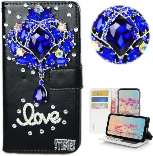 Miniatura 35 de Bling Wallet - Funda para teléfono compatible con Samsung Galaxy Z Fold 3 5G, elegante, hecha a mano, 3D, hecha a mano, ballet, pintalabios, tacón