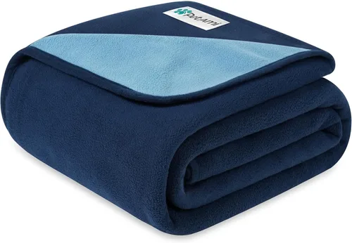 Miniatura 14 de PetAmi Manta Impermeable para Mascotas Cama para Perros Funda de Sofá para Muebles, Reversible Lavable Forro Polar Suave Negro/gris