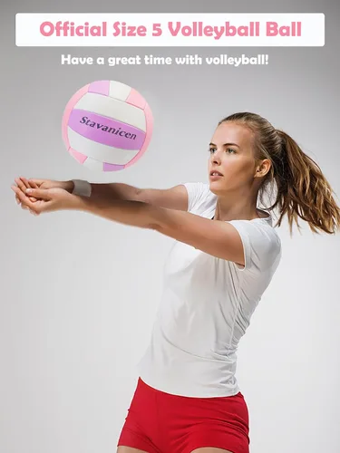 Miniatura 2 de Volleyball Official Size 5 for Indoor Outdoor, Soft Touch Volleyballs for Adults Beach Play,Pool,Game,Gym,Training, Waterproof Volleyball with Ball