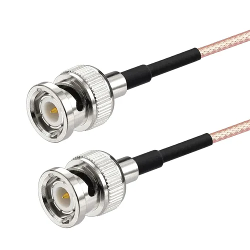 Miniatura 2 de Yuslao Puente BNC de 50 ohmios 10 pies de baja pérdida BNC macho a macho RG316 Extensión puente coaxial para analizador de antena Cámara CCTV