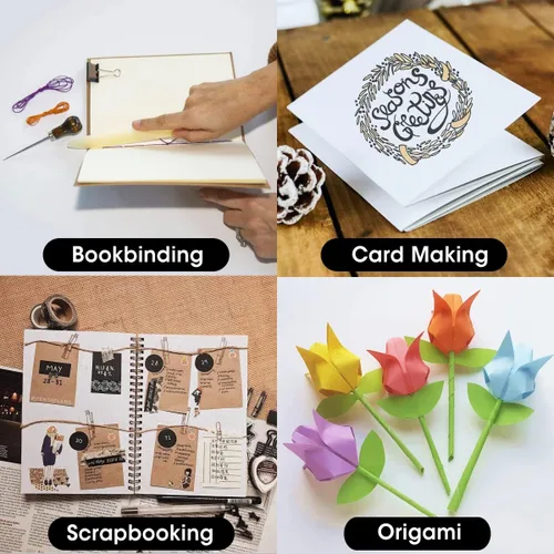 Miniatura 6 de DEEDYGO Herramienta de carpeta de hueso auténtica: puntuación, pliegue, plegado y bruñido para manualidades de papel, tarjetas y cuero, perfecta