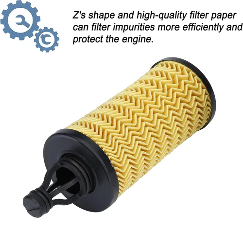 Miniatura 3 de ONER Conjunto de tapa de carcasa para filtro de aceite y filtro de aceite, apto para Maserati Ghibli V6 3.0L 2014-2019, Maserati Quattroporte V6