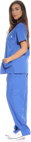 Miniatura 2 de Just Love uniforme médico con cuello en V para mujer