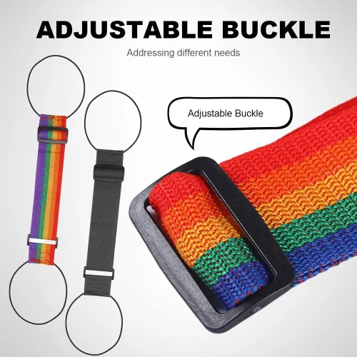 Miniatura 3 de Correas de conector de equipaje ajustables fuertes y multiusos, añade una bolsa, maleta fácil de viajar, cinturón de sujeción elástico flexible