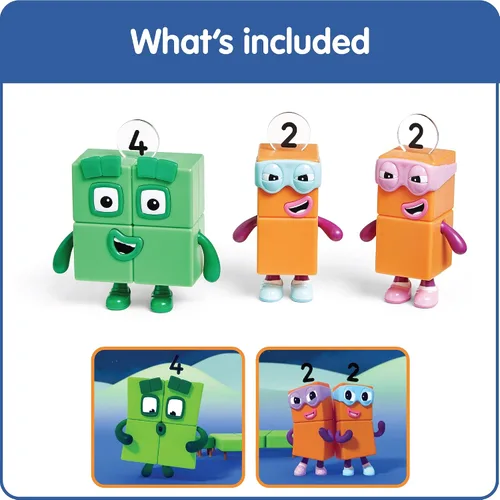 Miniatura 2 de hand2mind Numberblocks Four and The Terrible Twos, figuras de juguete coleccionables, pequeñas figuras de dibujos animados para niños, mini figuras