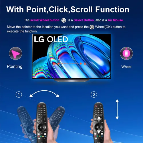 Miniatura 7 de Reemplazo para LG TV Remote Control remoto mágico AKB75855501 Compatible con muchos LG OLED QNED NanoCell Webos Smart TV Modelos AN-MR20GA MR19BA