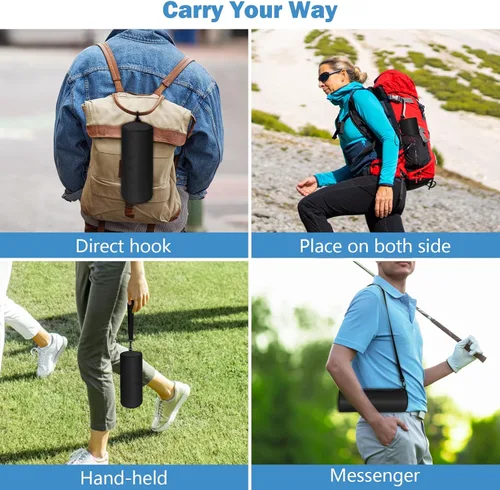 Miniatura 6 de KENOBE Paquete de 2 bolsas de golf aisladas con correas para el hombro, estuche portátil para campamento, impermeable, suave, compacta, para cerveza