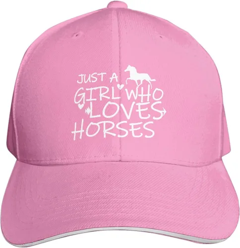 Miniatura 10 de Just Girl Who Loves Horse - Gorra de béisbol para mujer, ajustable, de moda, de algodón