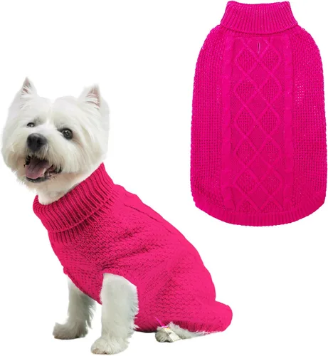 Miniatura 63 de Mihachi Suéteres para Perros Pequeños y Medianos Niña o Niño, Camisa Cálida y Suave para Perros, Abrigo para Perros para Clima Frío con Cuello
