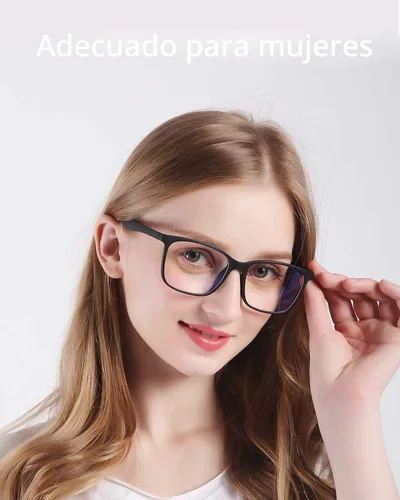 Miniatura 3 de ANRRI Gafas de Bloqueo de Luz Azul, Lentes Antifatiga Ocular con Marco Ligero, Negro, Hombres/Mujeres