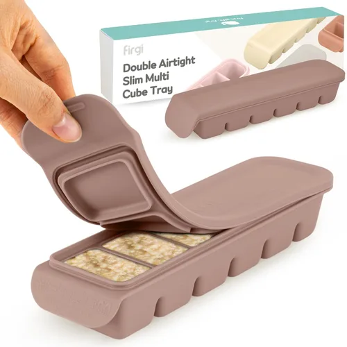 Miniatura 20 de Bandeja de silicona para congelador con tapa, 100% silicona platino de grado alimenticio, resistencia a fugas y apta para lavavajillas para 4