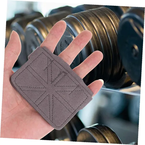 Miniatura 3 de Cabilock 2 Pairs Non-Slip Wear-Resistant Weight Lifting Gloves with Palm Protection for Men and Women Pull Up Grips for Fitness Gym Biking Hiking
