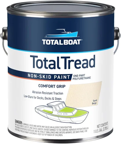 Miniatura 10 de TotalBoat TotalTread - Pintura antideslizante para cubierta, revestimiento de tracción antideslizante de grado marino para barcos, madera, fibra