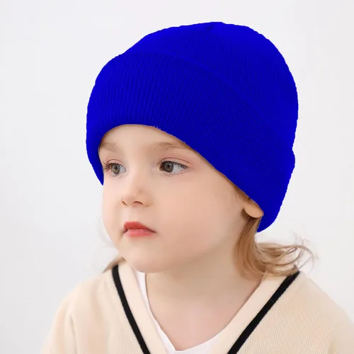Miniatura 39 de UTTPLL Gorros de punto cálidos para bebé, gorro grueso y suave para niño y niña, gorro acanalado con puños para niños y niñas